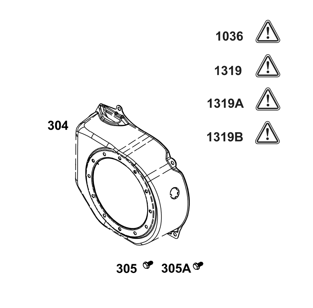 Blower Housing Group Diagram and Parts List for 10R232-0027-H5 100000 - 19Z999 Briggs and Stratton Engine